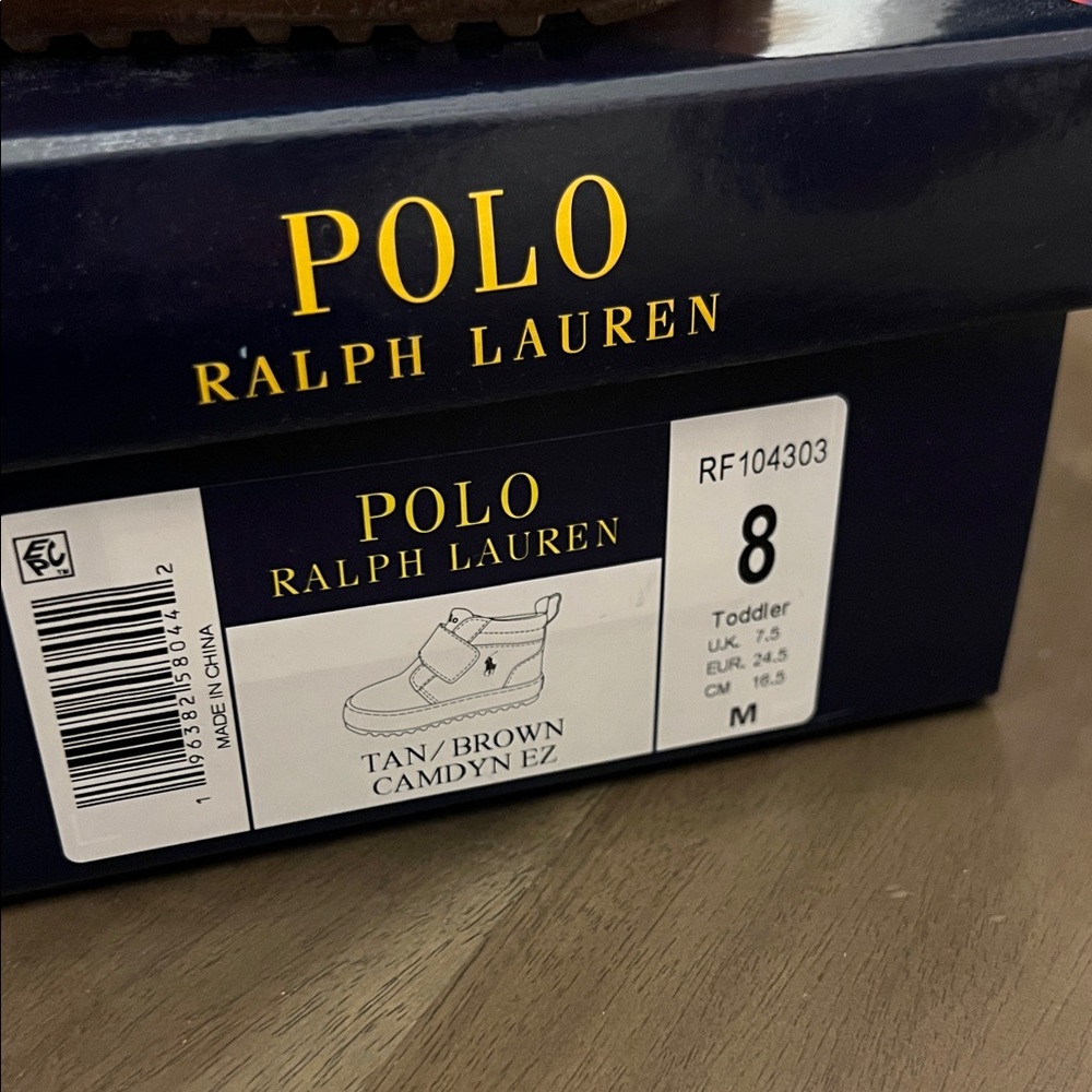 Polo Ralph Lauren Toddler Boy Boots - Camdyn EZ - size 8 - Picture 7 of 7